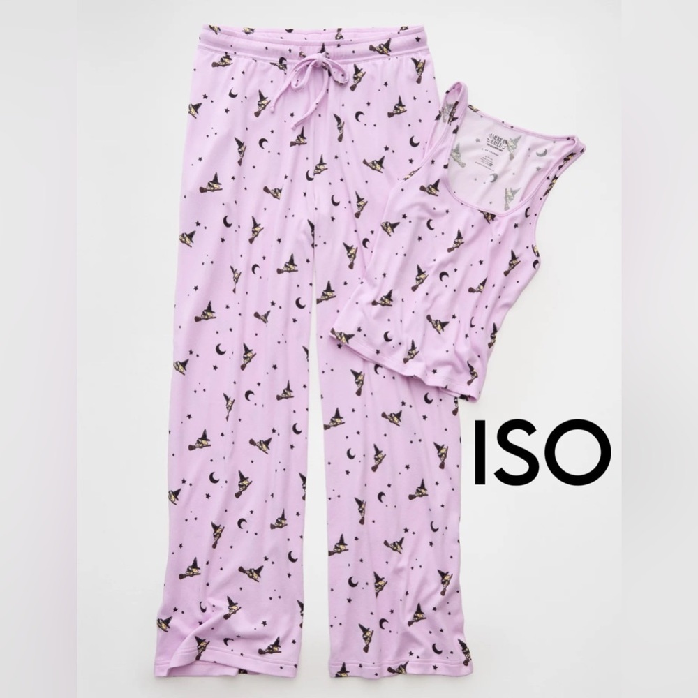 ISO AE Witchy Woodstock Luxe Plush PJ Set